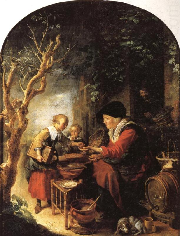 The Fritter Seller, Gerrit Dou